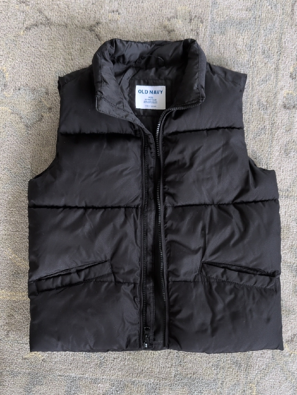 Old Navy Youth Black Puffer Vest